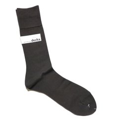 画像3: decka quality socks "PLAIN MERCERIZATION SOCKS"　made in JAPAN　ONE SIZE　color : BLACK (3)