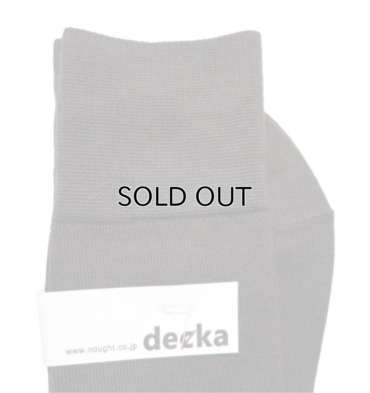 画像4: decka quality socks "PLAIN MERCERIZATION SOCKS" made in JAPAN ONE SIZE color : BLACK (4)