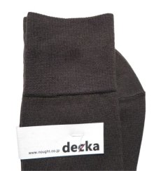 画像4: decka quality socks "PLAIN MERCERIZATION SOCKS"　made in JAPAN　ONE SIZE　color : BLACK (4)