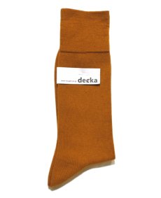 画像2: decka quality socks "PLAIN MERCERIZATION SOCKS"　made in JAPAN　ONE SIZE　color : GOLD (2)