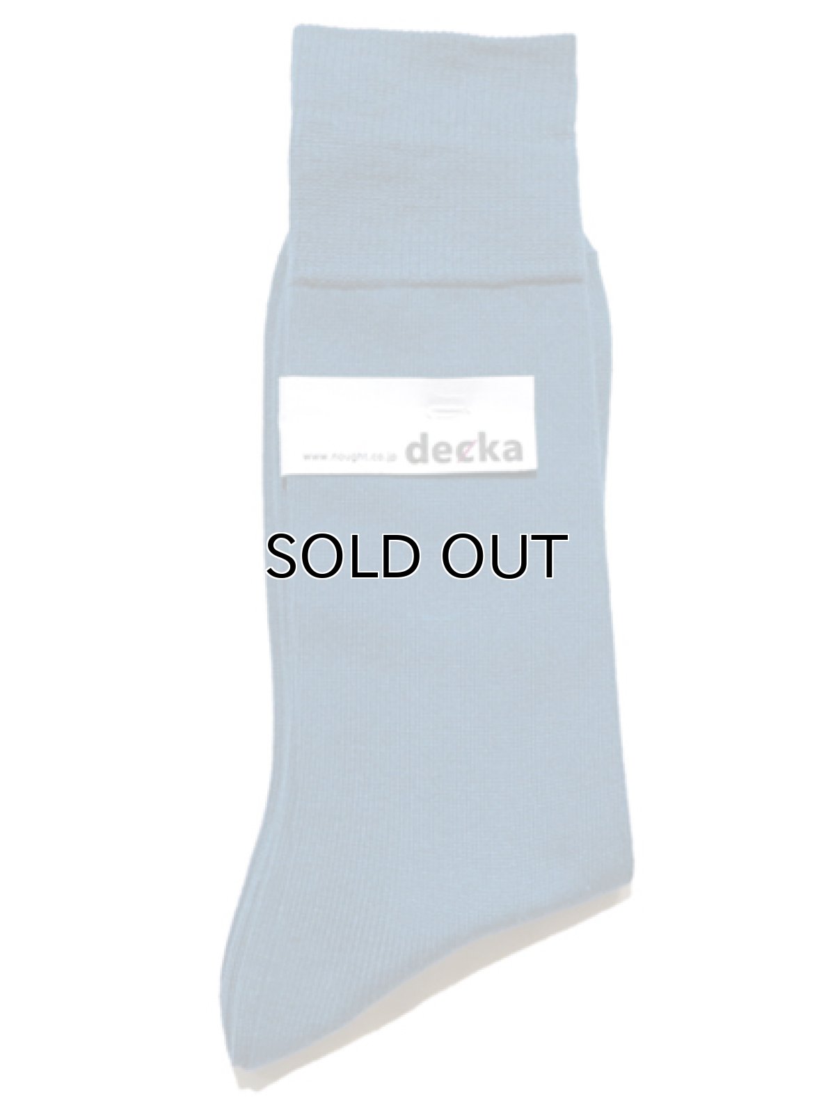 画像1: decka quality socks "PLAIN MERCERIZATION SOCKS"　made in JAPAN　ONE SIZE　color : BLUE (1)