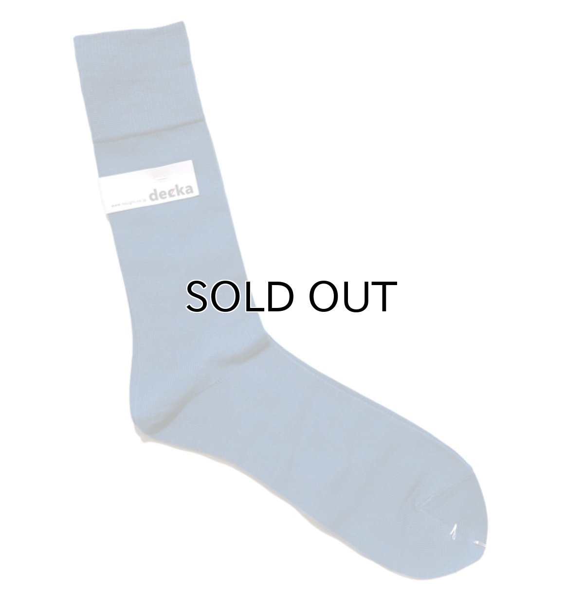 画像3: decka quality socks "PLAIN MERCERIZATION SOCKS"　made in JAPAN　ONE SIZE　color : BLUE (3)