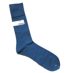 画像3: decka quality socks "PLAIN MERCERIZATION SOCKS"　made in JAPAN　ONE SIZE　color : BLUE (3)
