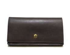 画像2: "JUTTA NEUMANN" Leather Wallet "the Waiter's Wallet"  color : Brown / Turquoise　長財布 (2)