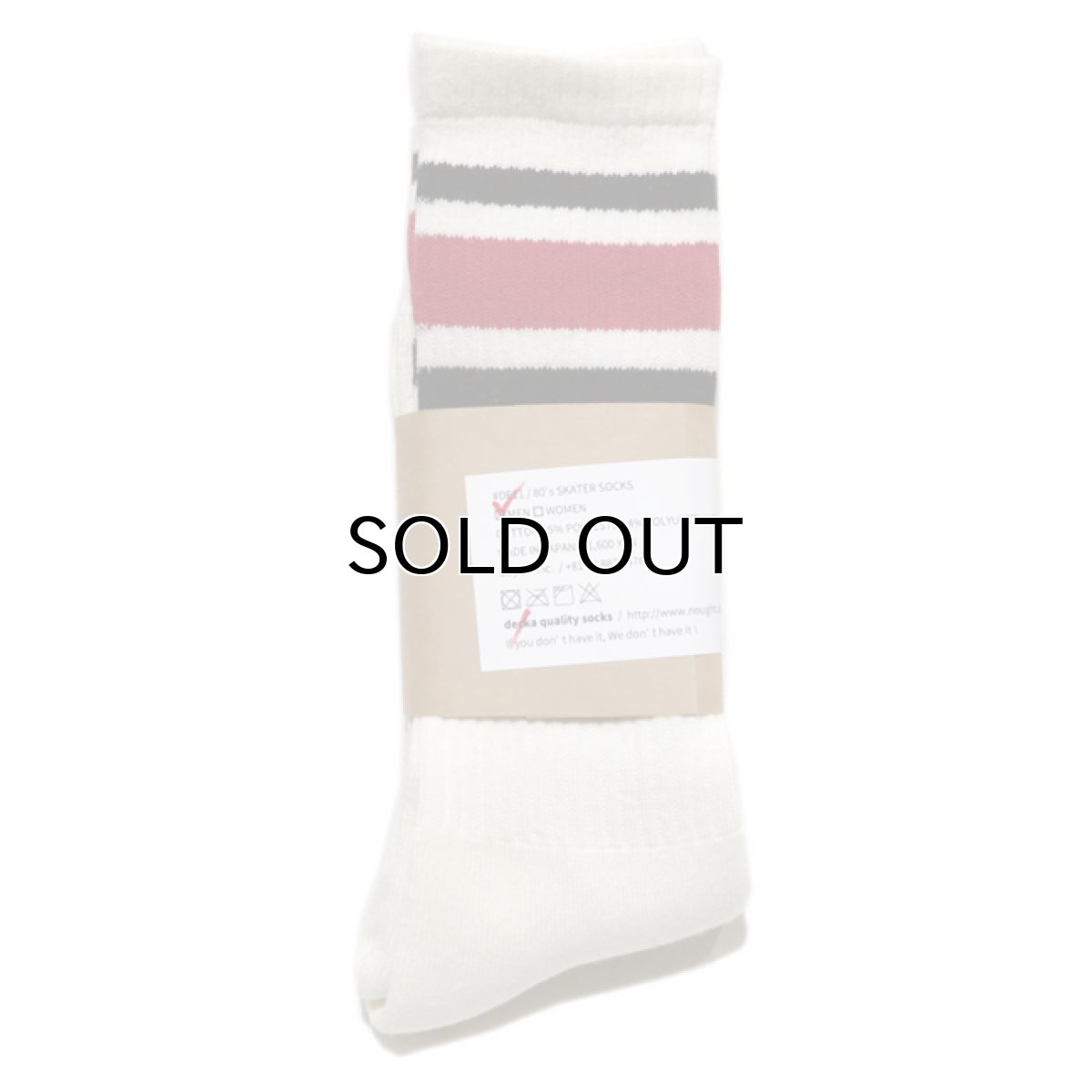 画像2: decka quality socks "SKATER SOCKS"　made in JAPAN　ONE SIZE　color : Red (2)