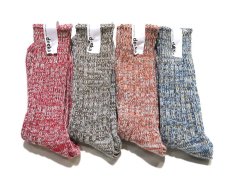 画像5: decka quality socks "HEAVY WAIGHT MIX SOCKS"　made in JAPAN　ONE SIZE　color : RED (5)