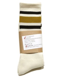 画像1: decka quality socks "SKATER SOCKS"　made in JAPAN　ONE SIZE　color : Yellow (1)