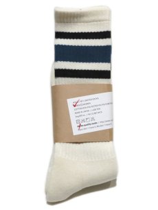 画像1: decka quality socks "SKATER SOCKS"　made in JAPAN　ONE SIZE　color : Blue (1)