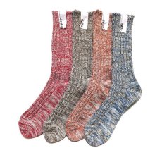 画像6: decka quality socks "HEAVY WAIGHT MIX SOCKS"　made in JAPAN　ONE SIZE　color : RED (6)