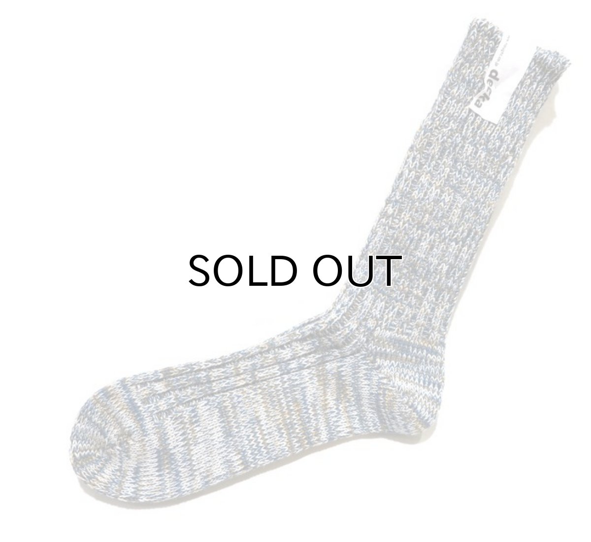 画像3: decka quality socks "HEAVY WAIGHT MIX SOCKS"　made in JAPAN　ONE SIZE　color : BLUE (3)