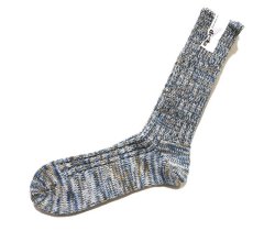 画像3: decka quality socks "HEAVY WAIGHT MIX SOCKS"　made in JAPAN　ONE SIZE　color : BLUE (3)
