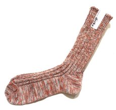 画像3: decka quality socks "HEAVY WAIGHT MIX SOCKS"　made in JAPAN　ONE SIZE　color : ORANGE (3)