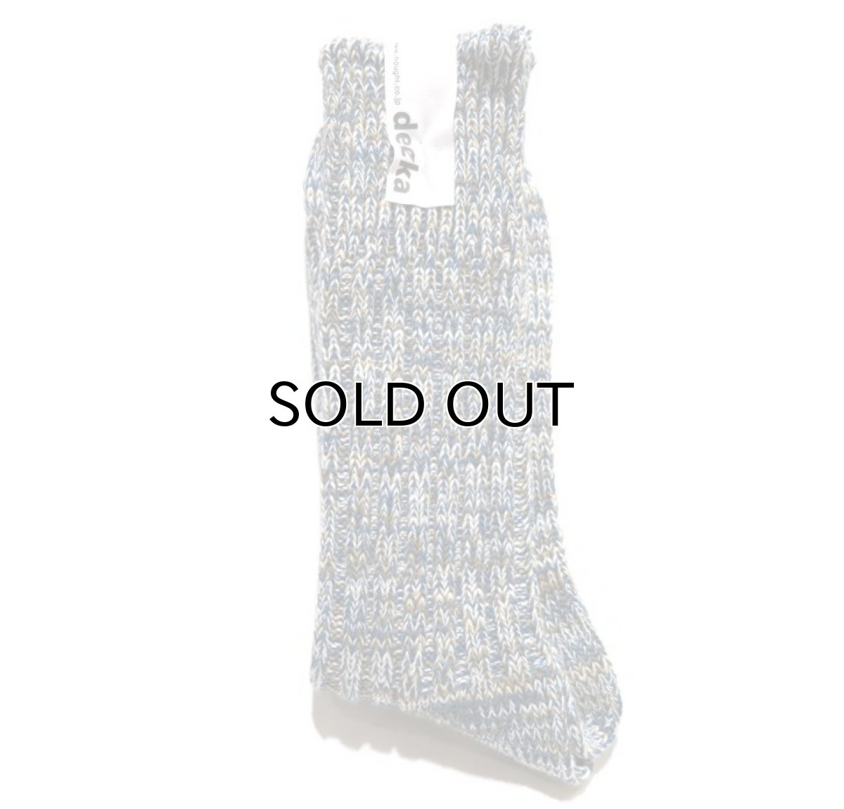 画像2: decka quality socks "HEAVY WAIGHT MIX SOCKS"　made in JAPAN　ONE SIZE　color : BLUE (2)