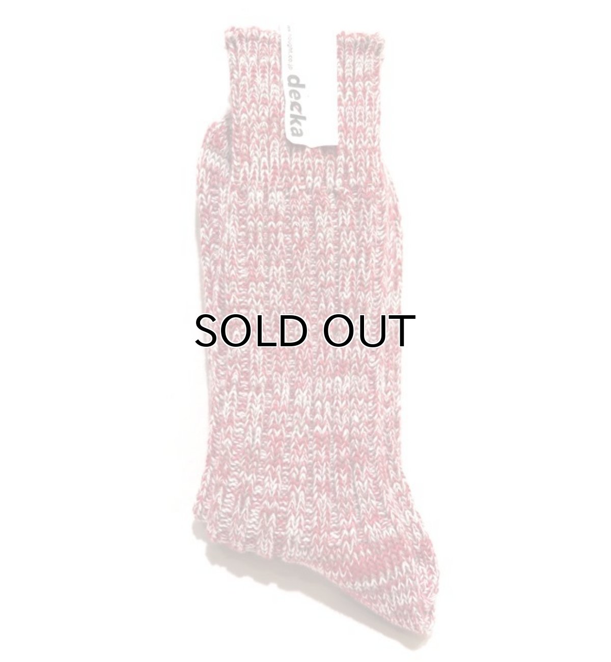 画像2: decka quality socks "HEAVY WAIGHT MIX SOCKS"　made in JAPAN　ONE SIZE　color : RED (2)