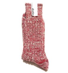 画像2: decka quality socks "HEAVY WAIGHT MIX SOCKS"　made in JAPAN　ONE SIZE　color : RED (2)