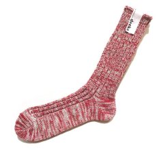 画像3: decka quality socks "HEAVY WAIGHT MIX SOCKS"　made in JAPAN　ONE SIZE　color : RED (3)