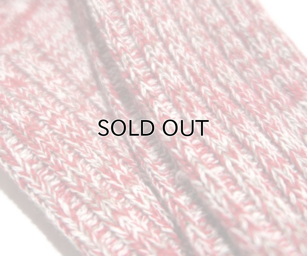 画像4: decka quality socks "HEAVY WAIGHT MIX SOCKS"　made in JAPAN　ONE SIZE　color : RED (4)