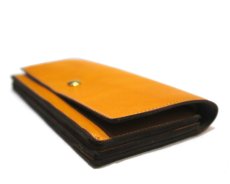 画像4: "JUTTA NEUMANN" Leather Wallet "the Waiter's Wallet"  color : Mustard / Grey　長財布 (4)