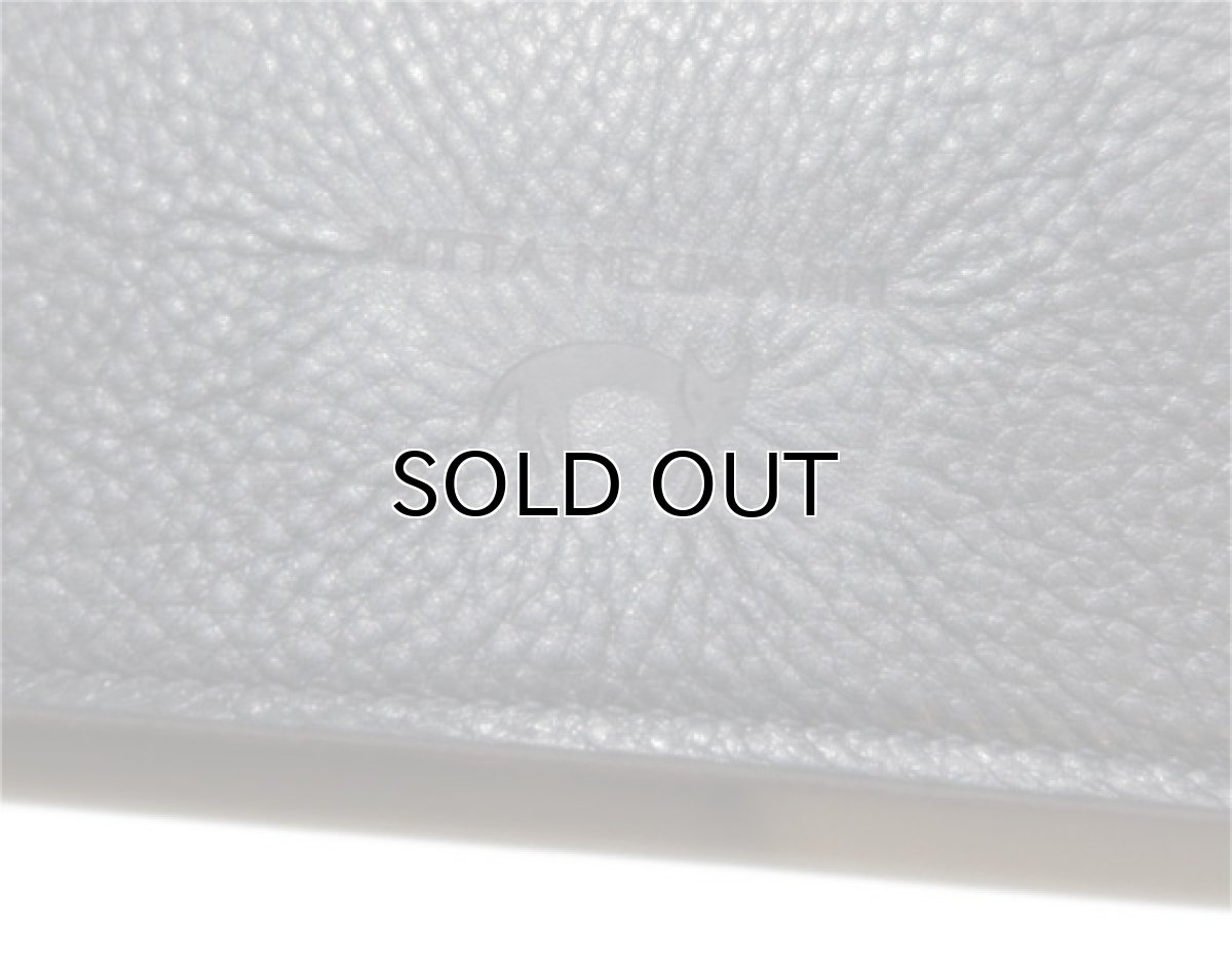 画像9: "JUTTA NEUMANN" Leather Wallet "the Waiter's Wallet"  color : Black / Magenta　長財布 (9)