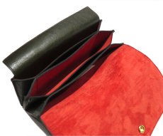 画像7: "JUTTA NEUMANN" Leather Wallet "the Waiter's Wallet"  color : Green / Orange　長財布 (7)