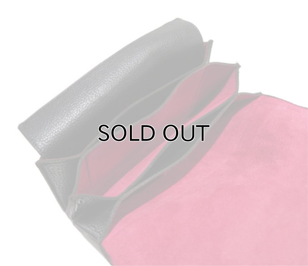 画像7: "JUTTA NEUMANN" Leather Wallet "the Waiter's Wallet"  color : Black / Magenta　長財布 (7)