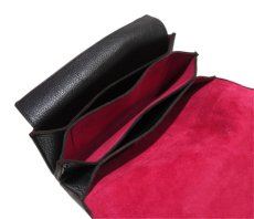 画像7: "JUTTA NEUMANN" Leather Wallet "the Waiter's Wallet"  color : Black / Magenta　長財布 (7)