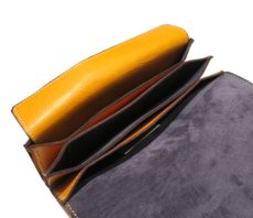 画像7: "JUTTA NEUMANN" Leather Wallet "the Waiter's Wallet"  color : Mustard / Grey　長財布 (7)