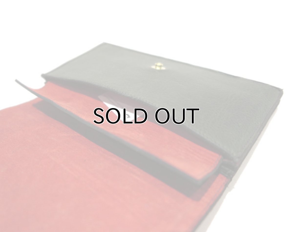 画像8: "JUTTA NEUMANN" Leather Wallet "the Waiter's Wallet"  color : Green / Orange 長財布 (8)
