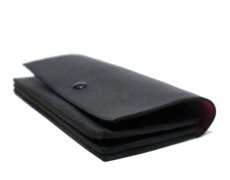 画像4: "JUTTA NEUMANN" Leather Wallet "the Waiter's Wallet"  color : Black / Magenta　長財布 (4)