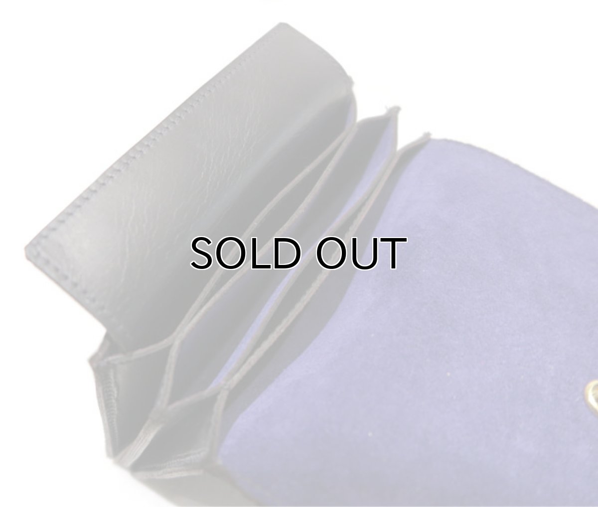 画像7: "JUTTA NEUMANN" Leather Wallet "the Waiter's Wallet" Medium Size　color : Black / Purple (7)