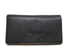 画像3: "JUTTA NEUMANN" Leather Wallet "the Waiter's Wallet"  color : Black / Magenta　長財布 (3)