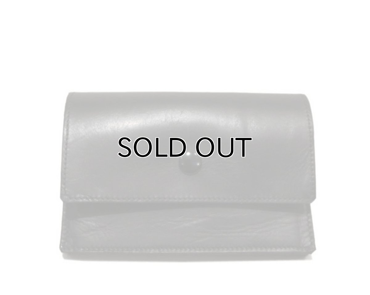 画像2: "JUTTA NEUMANN" Leather Wallet "the Waiter's Wallet" Medium Size　color : Black / Purple (2)