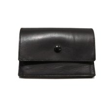 画像2: "JUTTA NEUMANN" Leather Wallet "the Waiter's Wallet" Medium Size　color : Black / Purple (2)