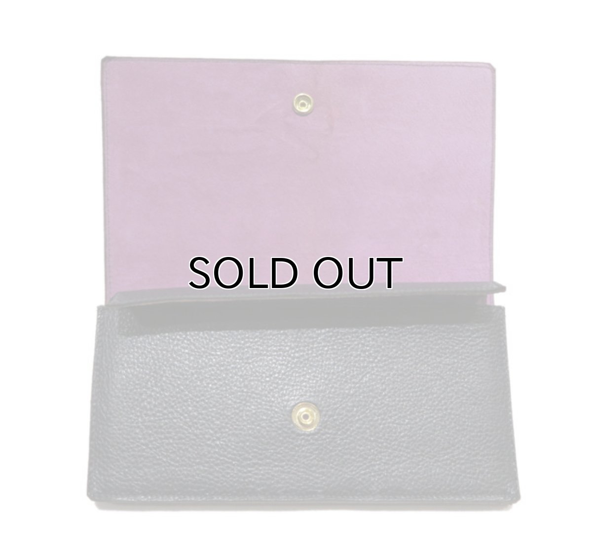 画像5: "JUTTA NEUMANN" Leather Wallet "the Waiter's Wallet"  color : Black / Lavender　長財布 (5)