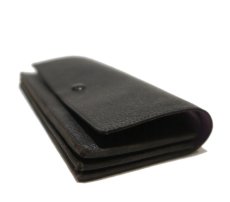 画像4: "JUTTA NEUMANN" Leather Wallet "the Waiter's Wallet"  color : Black / Lavender　長財布 (4)