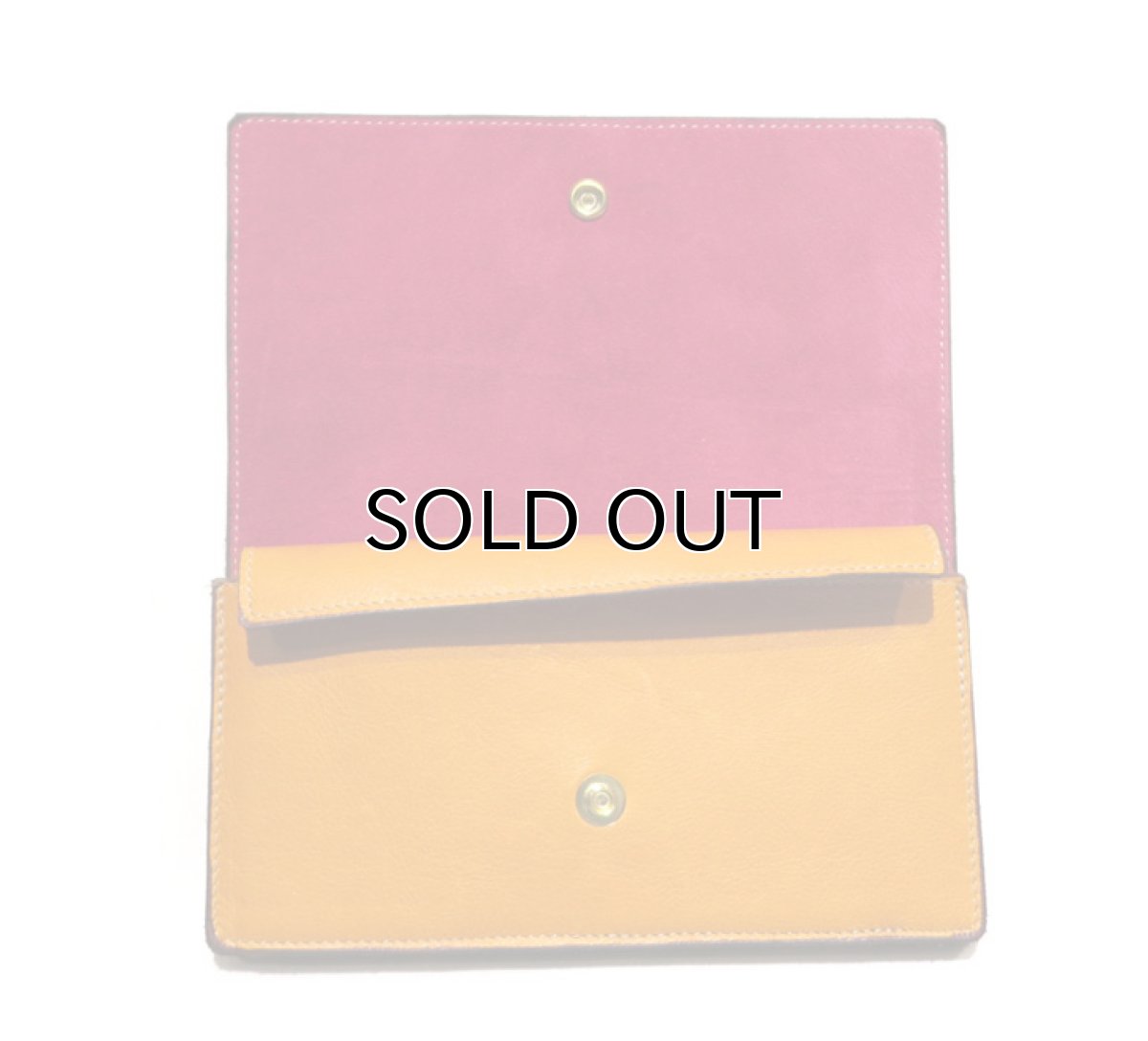 画像5: "JUTTA NEUMANN" Leather Wallet "the Waiter's Wallet"  color : Mustard / Magenta　長財布 (5)