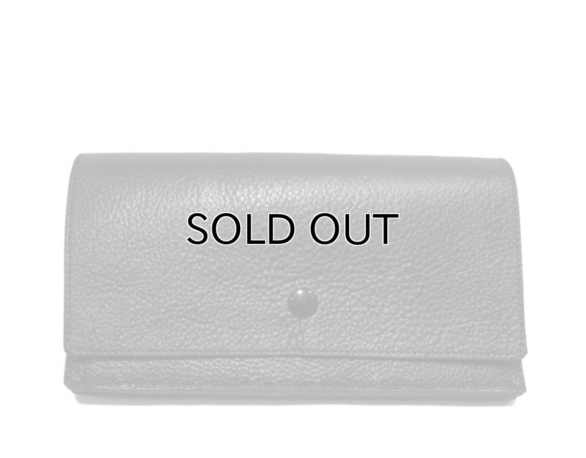 画像2: "JUTTA NEUMANN" Leather Wallet "the Waiter's Wallet"  color : Black / Lavender　長財布 (2)