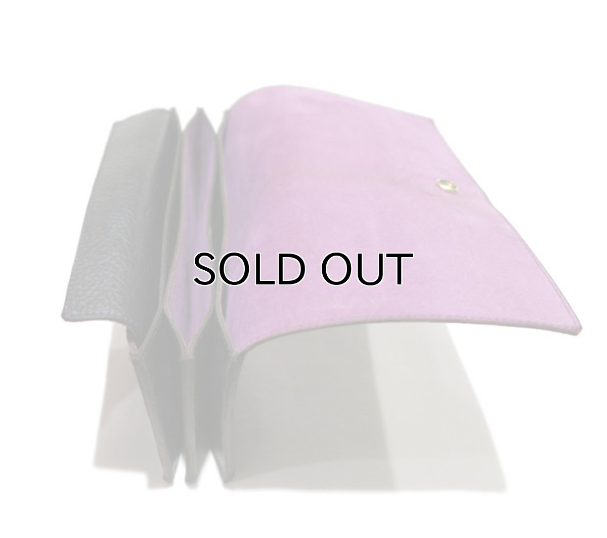 画像6: "JUTTA NEUMANN" Leather Wallet "the Waiter's Wallet"  color : Black / Lavender　長財布 (6)