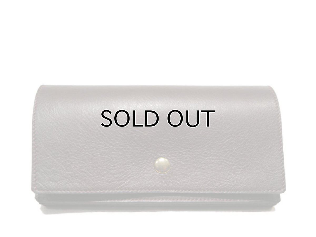 画像2: "JUTTA NEUMANN" Leather Wallet "the Waiter's Wallet"  color : Brown / Light Blue　長財布 (2)