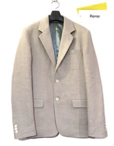 画像1: Riprap "LINEN 3B JACKET"　color : FLAX　size : MEDIUM (1)