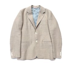 画像2: Riprap "LINEN 3B JACKET"　color : FLAX　size : MEDIUM (2)