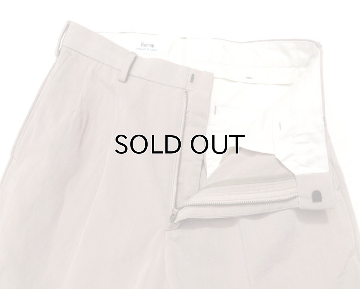 画像4: Riprap "TWO TUCK SLACKS"　color : BEIGE　size : SMALL-R, MEDIUM-R, LARGE-R (4)