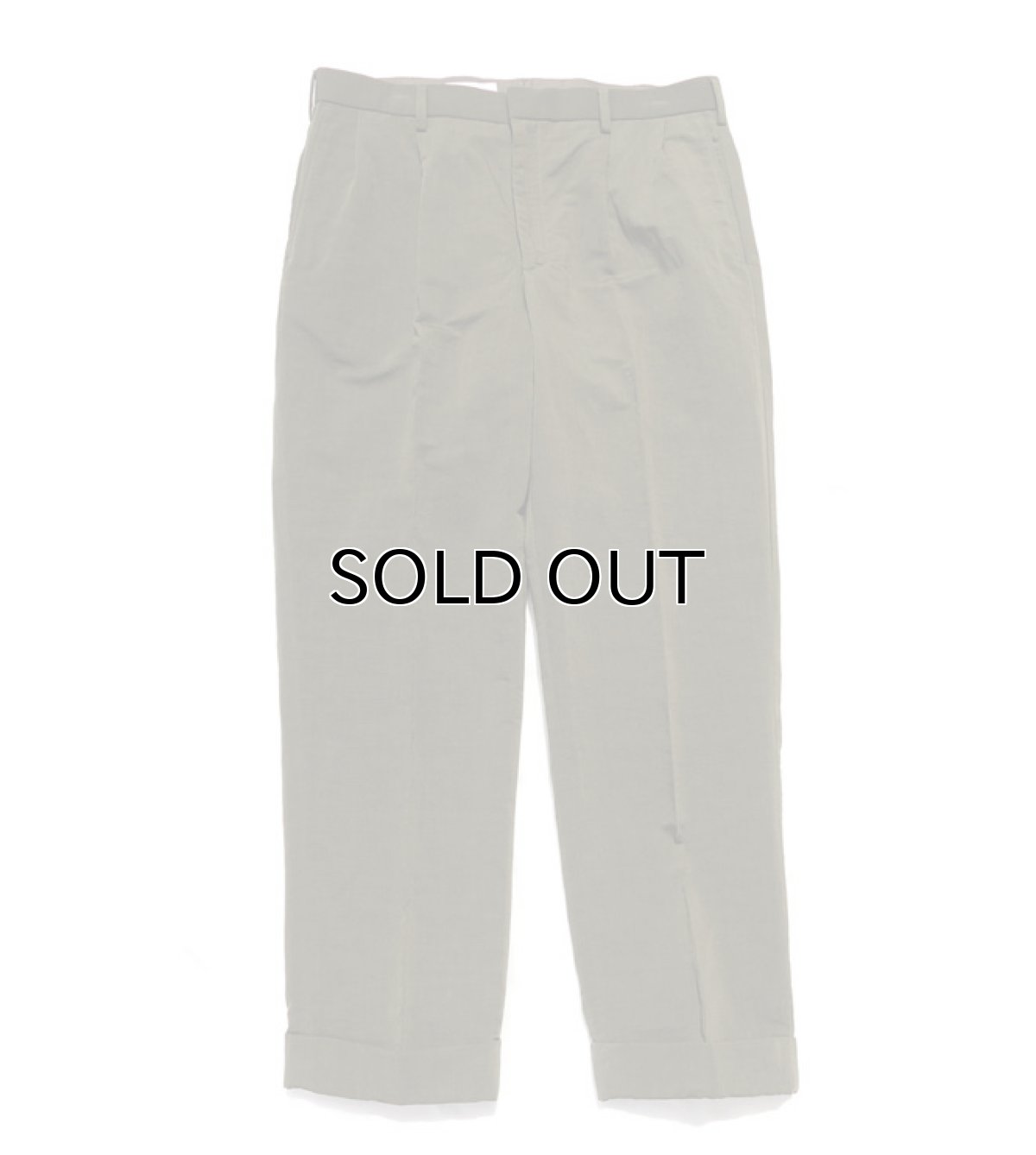 画像2: Riprap "TWO TUCK SLACKS"　color : OLIVE　size : LARGE-R (2)