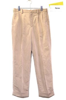 画像1: Riprap "TWO TUCK SLACKS"　color : BEIGE　size : SMALL-R, MEDIUM-R, LARGE-R (1)