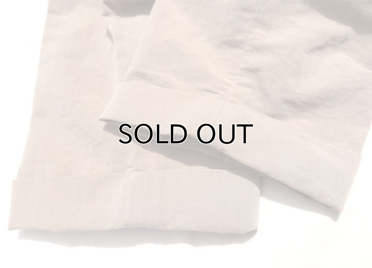 画像7: Riprap "TWO TUCK SLACKS"　color : BEIGE　size : SMALL-R, MEDIUM-R, LARGE-R (7)