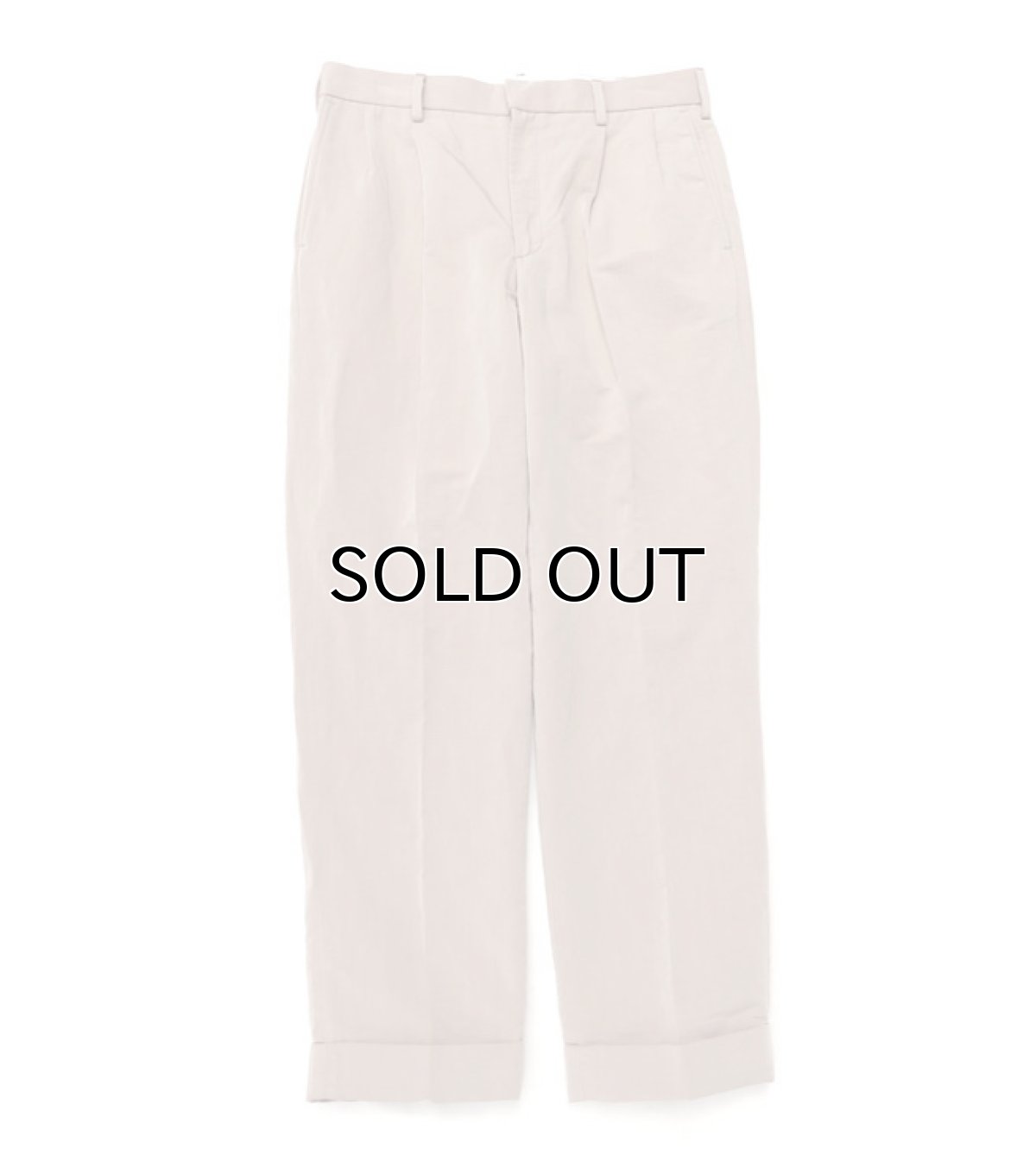 画像2: Riprap "TWO TUCK SLACKS"　color : BEIGE　size : SMALL-R, MEDIUM-R, LARGE-R (2)