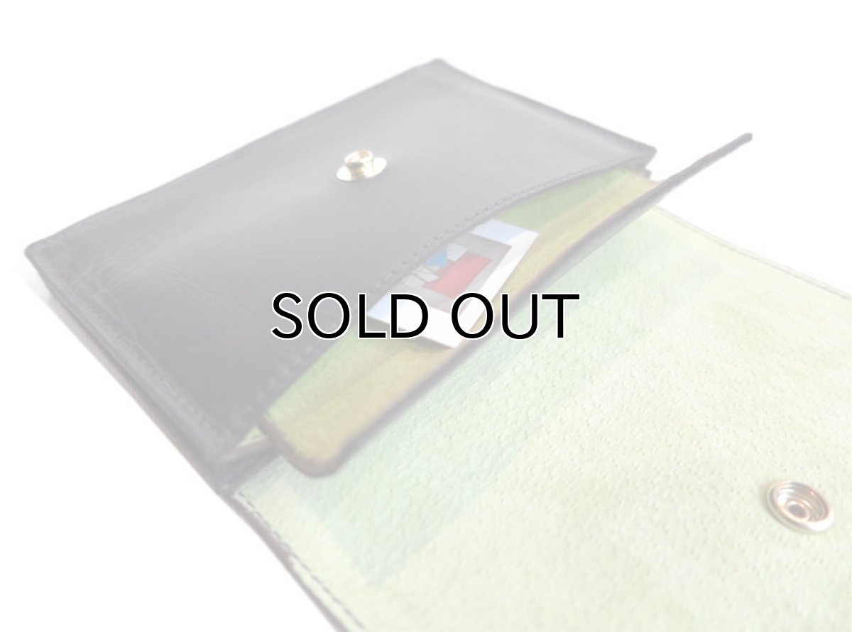 画像8: "JUTTA NEUMANN" Leather Wallet "the Waiter's Wallet" Medium Size　color : Black / Lime Green (8)