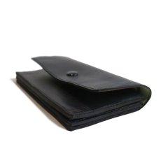 画像4: "JUTTA NEUMANN" Leather Wallet "the Waiter's Wallet" Medium Size　color : Black / Lime Green (4)