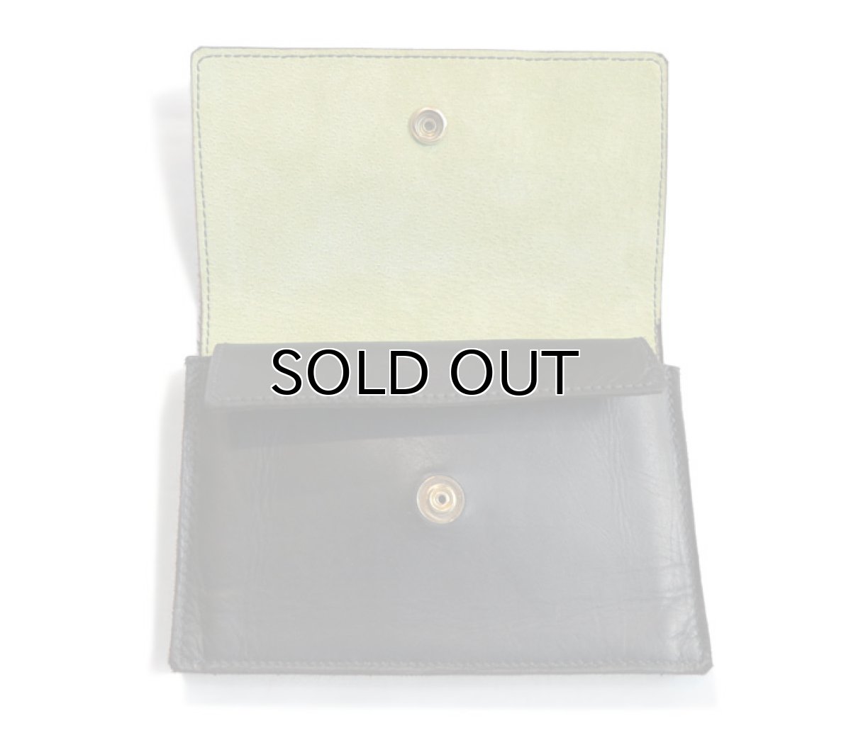 画像5: "JUTTA NEUMANN" Leather Wallet "the Waiter's Wallet" Medium Size　color : Black / Lime Green (5)