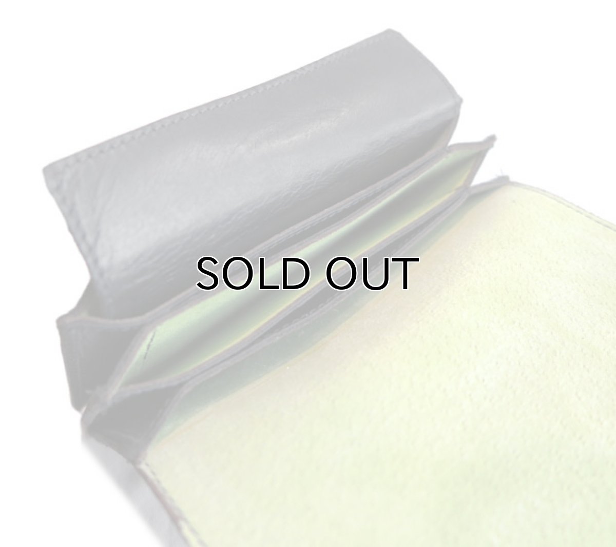 画像7: "JUTTA NEUMANN" Leather Wallet "the Waiter's Wallet" Medium Size　color : Black / Lime Green (7)